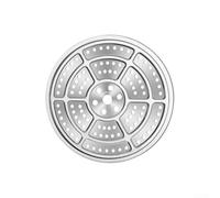 Insert pour cuiseur vapeur en acier inoxydable 304 argenté durable (23,7 cm