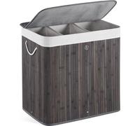 Insert pour lave-linge à trois compartiments - Boîte à linge à trois compartiments - Bac à linge à trois compartiments - Rangement pour vêtements - Sac à linge à trois compartiments