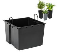 Insert pour les pots de fleurs de remplacement pour pot de fleurs noir 34x28 cm 28 L pour pots Lamela 68x35 cm