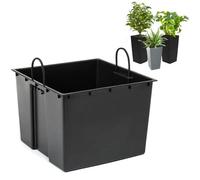 Insert Pour Les Pots De Fleurs De Remplacement Pour Pot De Fleurs Noir 34x28 Cm 28 L Pour Pots Lamela 68x35 Cm Multicolore