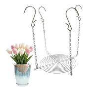 Insert réglable pour pot de fleurs - Avec 4 crochets, support élévateur et rembourrage pour vases - Hauteur réglable pour pots de fleurs, utilisation en intérieur et extérieur, jardin, terrasse et