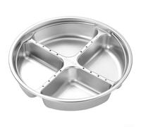 Insert vapeur en acier inoxydable 304 pour cuiseur à riz, panier à légumes multi-compartiments, 19,5 cm (d)