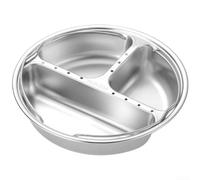 Insert vapeur en acier inoxydable 304 pour cuiseur à riz, panier à légumes multi-compartiments, 19,5 cm (B)