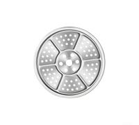 Insert vapeur en acier inoxydable 304 rond 15-39 cm Insert pour cuiseur vapeur Insert pour casseroles autocuiseur cuisine Argenté (19,7 cm)