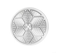 Insert vapeur en acier inoxydable 304 rond 15-39 cm Insert pour cuiseur vapeur Insert pour casseroles autocuiseur cuisine Argenté (31 cm)