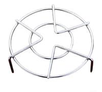 Insert vapeur pliable en acier inoxydable 15/17 cm - Grille vapeur robuste de 4 mm avec 3 pieds pour casseroles et cuiseurs à riz, hauteur réglable pour légumes, poissons, œufs (15 cm)