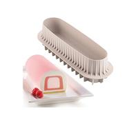 INSERTO BUCHE - MOULE SILICONE 20X35/H3 CM + 22X5/H4 CM - - Gris - Silicone