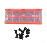Inserts carrés en carbure 15 mm x 15 mm x 2,5 mm R150 Outils de coupe indexables pour le travail du bois Têtes de rabot CNC Couteaux de cisaillement en spirale Pièces de rechange