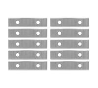 Inserts carrés en carbure de 50 mm, 10 pièces de lames de coupe pour fraiseuse à plat, grattoir à peinture, 2 bords, 50 x 12 x 1,5 mm, pour rainure de surface, têtes de coupe raboteuse en spirale
