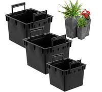 Inserts Carrés - Prosperplast - 22 25 44 L - Plastique Noir - Humidité Optimale - Résistance Intempéries Multicolore
