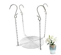 Inserts de jardinière réglables - Avec 4 crochets - Support de levage de vase - Rehausseur de plantes réglable pour pot intérieur - Pour fleurs de terrasse de jardin, intérieur, extérieur et extérieur