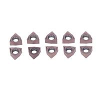 Inserts de tournage en carbure, lames indexables pour tour CNC, 10 pièces | Plaquettes carbure indexables, revêtement épais, tournage sur bois, acier et inox, MDF, pli