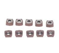 Inserts en carbure de coupe CNC en carbure cémenté revêtu de 10 pièces | Plaquettes de tournage, revêtement en carbure cémenté, acier, bois, MDF, contreplaqué, stratifié, acrylique, cu