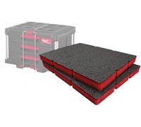 Inserts en mousse adhésive "Shadow Foam" faciles à décoller, pour boîtes à outils - Rouge, lot de deux