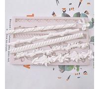 Inserts en relief en silicone synthétique pour cadres d'antiquités, destinés à la décoration de macramé et à la confection de bonbons DIY.
