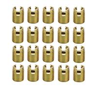 Inserts filetés,Akozon 20pcs 302 Acier au Carbone kit de réparation de vis à insert de filetage autotaraudeur(interne M3* 0,5 extérieur M5 * 0,5:6mm)