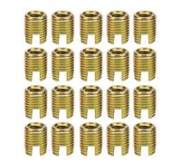 Inserts filetés,Akozon 20pcs 302 Acier au Carbone kit de réparation de vis à insert de filetage autotaraudeur(interne M10* 1,5 externe M14*1,5: 18mm)