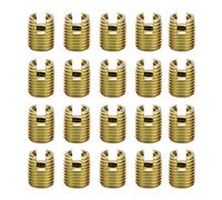 Inserts filetés,Akozon 20pcs 302 Acier au Carbone kit de réparation de vis à insert de filetage autotaraudeur(interne M6* 1,0 M10 externe * 1,5: 14mm)