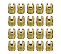 Inserts filetés,Akozon 20pcs 302 Acier au Carbone kit de réparation de vis à insert de filetage autotaraudeur(interne M6* 1,0 M9 externe * 1,0: 12 mm)