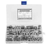 Inserts Filetés en Acier Inoxydable 304, 200 Pièces, M3 à M12, Vis Autotaraudeuses, Argent, pour Réparation de Filetage Automobile et Bricolage
