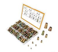 Inserts Filetés Extérieurs Acier Galvanisé Résistant | Alliage zinc pour durable, filetage interne métrique, externe grossier, résistance arrachement, 230 pièces