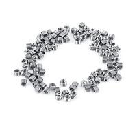 Inserts Filetés M4 Lot de 100 Réparation Filetage Plastique 3D Bagues Filetées M4*07 * 15D pour Meubles Composants en Plastique et Impression 3D Haute Résistance