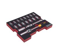 Inserts STANLEY FATMAX TSTAK IV - Jeu de douilles 1/2' - 20 pièces - FMHT0-74297