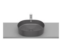 Inspira round vasque à poser en fineceramic sans trop-plein 37x50 onyx - ROCA A327520640