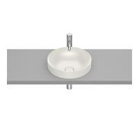 Inspira round vasque semi-encastrée en fineceramic sans trop-plein 37x37 beige - ROCA A32752R650