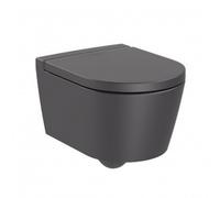Inspira WC suspendu compact sans bride avec évacuation horizontale, Onyx (A346528640)