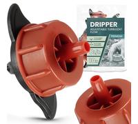 Instalguru 10x Goutteur Émetteur Débit Turbulent 8 l/h 3/5 mm Goutte à Goutte Ligne Arrosage Micro-Irrigation Jardinage Professionnel pour Massifs Fleurs Pelouse Potager Serre