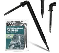 Instalguru 25x Goutteur Coudé 5 mm Micro-Irrigation Émetteur Piquet Arrosage Automatique Micro-Drip Système Jardin Serre Plantes Pots Fleurs Kit Distribution Eau Tuyau Capillaire