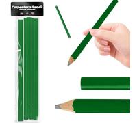 Instalguru 5x Crayon De Charpentier Construction 4H Crayon Vert 180 mm Maçon Artisan Menuisier Mécanique Atelier Couvreur Outil De Marquage Haute Qualité