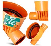 Instalguru Millto Regard Inspection Fond DN315 160 x 315 mm Sortie Plastique Tube Montée Drainage Joint Souterrain Évacuation Eaux Usées Système Collecteur