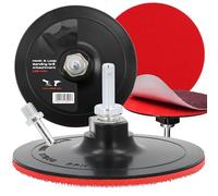 Instalguru Plateau Polissage 125x2 mm M14 Support Boucle Perceuse Meuleuse Angle Disque Abrasif Tampon Éponge Ponçage Polissage Bois Métal Voitures Bateau Moto Sols