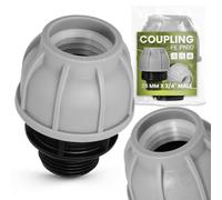 Instalguru Raccord Tuyau PE 25x3/4'' Mâle PN10 Manchon Arrosage Jardin