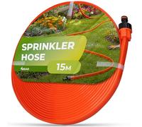 Instalguru Tuyau D'arrosage Poreux 15 m Micro-Irrigation Aspersion Flexible Plat Système Arrosage Jardin Gazon Pulvérisation Connecteur Rapide Durable Extérieur