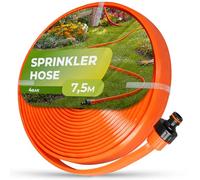 Instalguru Tuyau D'arrosage Poreux 7,5 m Micro-Irrigation Aspersion Flexible Plat Système Arrosage Jardin Gazon Pulvérisation Connecteur Rapide Durable Extérieur