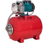 Installation D'Eau Domestique 1300 W 6000 L/H Pompe à Pression Hydrofor 50 L