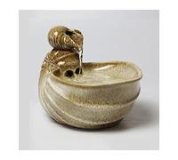 Installation Facile Fontaine d'eau de Table d'intérieur avec Conception en Forme conque, Fontaine Courante céramique Bureau, Maison, Salon, Petite Porte-Bonheur for décoration et