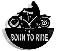 Montre de moto pour motards, noire