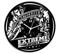Instant Karma Clocks Horloge Murale | Motocross Extreme | Enduro | Moto | Moto | Idée Cadeau, Décorative, 30 cm