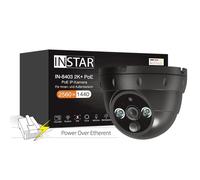 INSTAR Caméra de Surveillance IN-8403 2K+ PoE Noire - LAN/PoE avec IA (Intelligence Artificielle) - Caméra IP - Power Over Ethernet - PIR - HomeKit - Utilisation en intérieur et extérieur