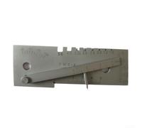 Instrument de mesure de soudage en acier inoxydable pour tester la profondeur de couture 0-15 mm Dimension de l'écart 0,5-4 mm Angle des bords 0-45° Électrodes Ø 1,0-5,0 mm pour l'inspection des