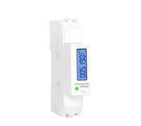 Instruments électriques AC 220V 100A, charge lourde, monophasé, 2 fils, wattmètre numérique LCD, affichage rétro-éclairé, Rail DIN