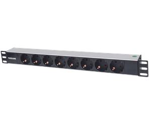 INT 714037 - Bloc multiprise à 8 prises 19", prise de mise à la terre