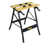 INTEC - Etabli pliable Multiposition Charge 150kg - Table de travail portable Etau Réglage 20 à 35 cm Bricolage Sciage Ateliers