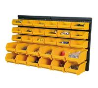 INTEC - Panneau Porte Outils Mural - 30 Bacs à Becs Amovibles - Rangement et Stockage Outils et Quincaillerie