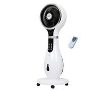 INTEC - Ventilateur Brumisateur 80W Humidicateur 2.3L Télécommande Timer 9h30 LED Fonction Anti-Moustiques Roulettes