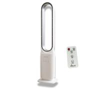 INTEC - Ventilateur Silencieux 50W Sans pales Programmable - Ventilateur à Télécommande 3 Vitesses Minuterie 7h Blanc
